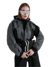 Hooded Cyberpunk Women Jacket Spring