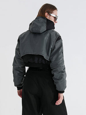 Hooded Cyberpunk Women Jacket Spring