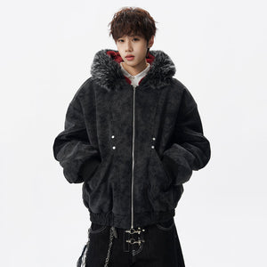 Hooded Mens Y2K Jacket