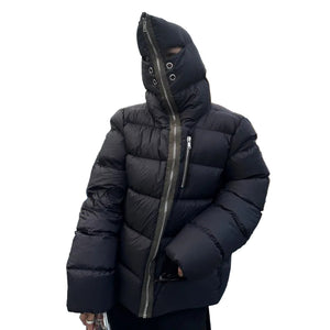 Hooded Puffer Jacket Black