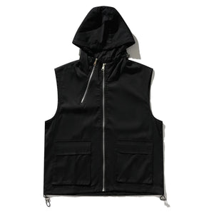 Hooded Tactical Cargo Vest