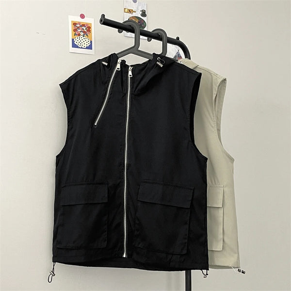 Hooded Tactical Cargo Vest