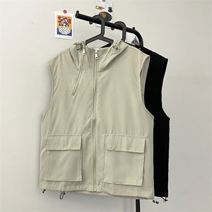 Hooded Tactical Cargo Vest