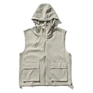 Hooded Tactical Cargo Vest