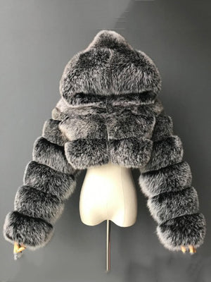 Hooded Warm Jacket Women Spring