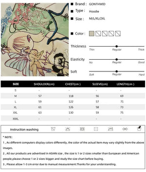 Hoodie Y2K Grunge Cartoon