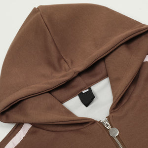 Hoodie Zip Y2K Butterfly Graphic