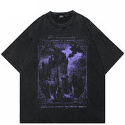 T-shirt Y2K graphique Château d'horreur