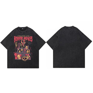 Horror Movie Graphic Y2K Shirt