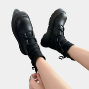Schwarze Schnürboots für Mädchen