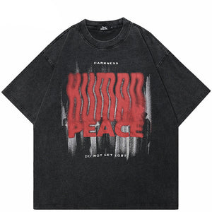 Human Shadow Graphic T Shirts Y2K