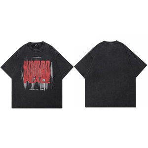 Human Shadow Graphic T Shirts Y2K