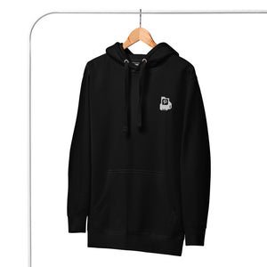 Iconic Embroidered Hoodie Black