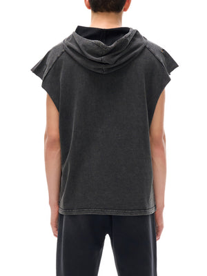 Racing Car Sleeveless Hoodie Y2K