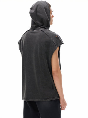 Racing Hooded Muscle Shirt Y2K
