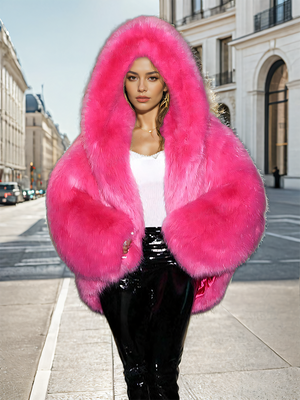 Imitation Fox Fur Women Spring Jacket