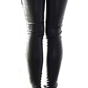 Imitation Leather Cut Out Pant