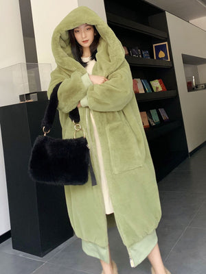 Imitation Rabbit Fur Women Spring Jacket
