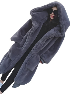 Imitation Rabbit Fur Women Spring Jacket