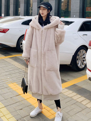 Imitation Rabbit Fur Women Spring Jacket