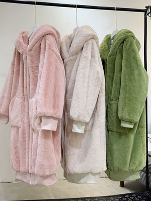 Imitation Rabbit Fur Women Spring Jacket