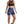Indigo Women Booty Shorts - product view on white background