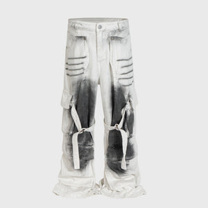 Ink Splashed Cyberpunk Jeans