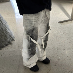 Ink Splashed Cyberpunk Jeans