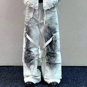 Ink Splashed Cyberpunk Jeans