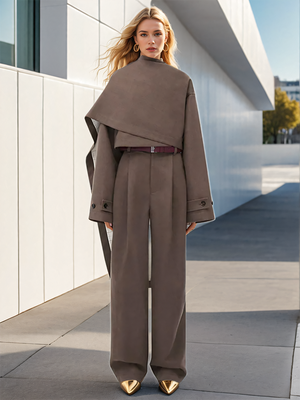 Irregular Cloak Jacket Women Spring