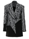 Irregularly Gray Suit Spring Women Jacket