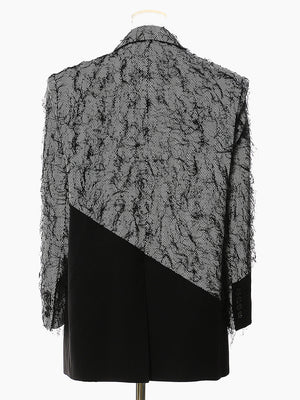 Irregularly Gray Suit Spring Women Jacket