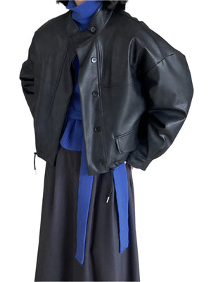 Jacket Women PU Leather Spring