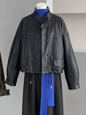 Jacket Women PU Leather Spring