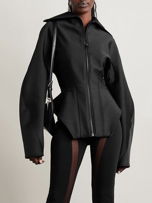 Jacket Women Spring Black Slim