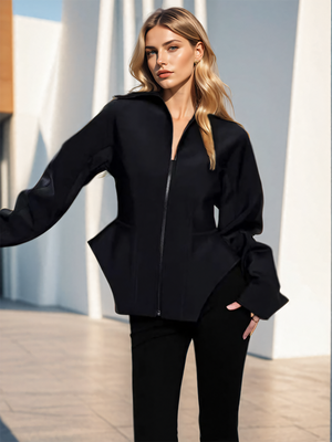 Jacket Women Spring Black Slim