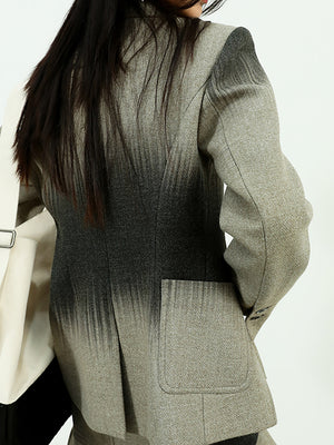 Jacket Women Spring Cotton Blazer Irregular