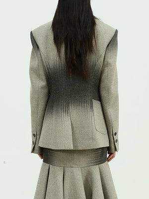 Jacket Women Spring Cotton Blazer Irregular