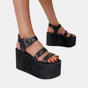 Japanese Chunky Sandals Black
