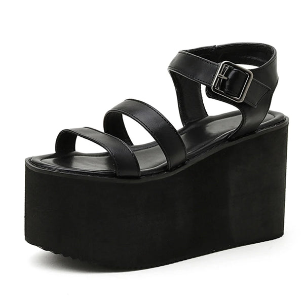 Japanese Chunky Sandals Black