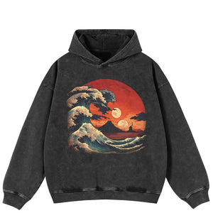 Japanese Crane Y2k hoodie