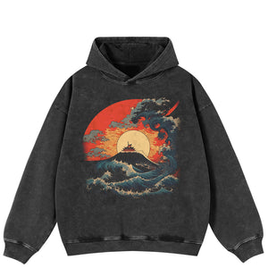 Japanese Crane Y2k hoodie