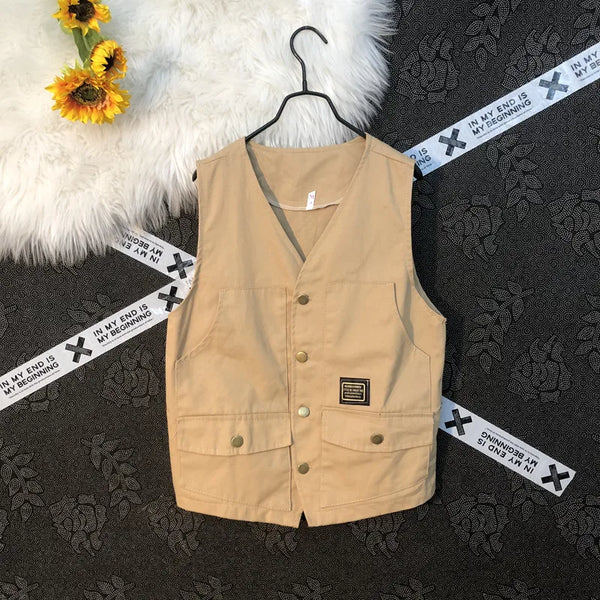 Japanese Fashion Cargo Vest