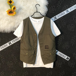 Japanese Fashion Cargo Vest