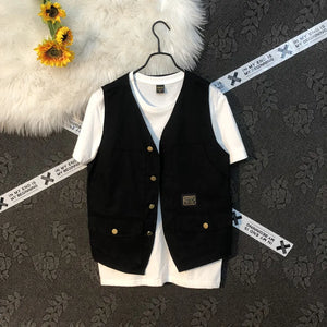 Japanese Fashion Cargo Vest