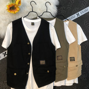 Japanese Fashion Cargo Vest