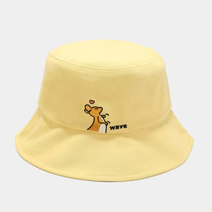 Kangaroo embroidery Bucket Hat