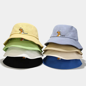 Kangaroo embroidery Bucket Hat