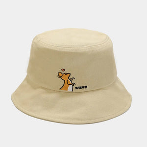 Kangaroo embroidery Bucket Hat