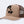 Khaki Kanji Mesh Trucker Hat with brown mesh back panels and a black war god kanji print, side view